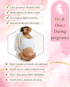 Do & Don,t During pregnancy